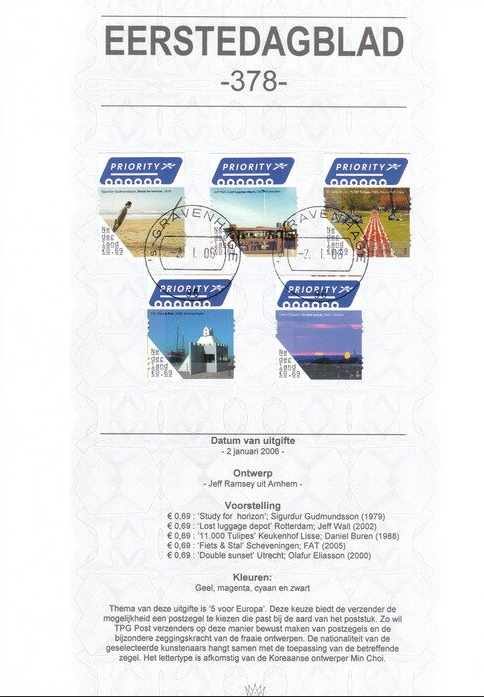 first day sheet The Netherlands 2006