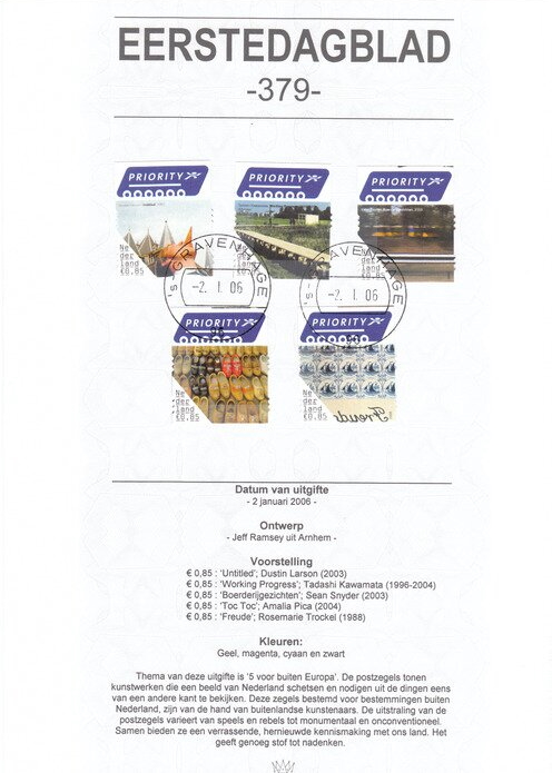 first day sheet The Netherlands 2006