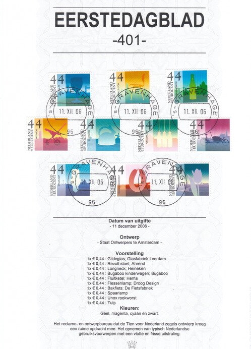 first day sheet The Netherlands 2006