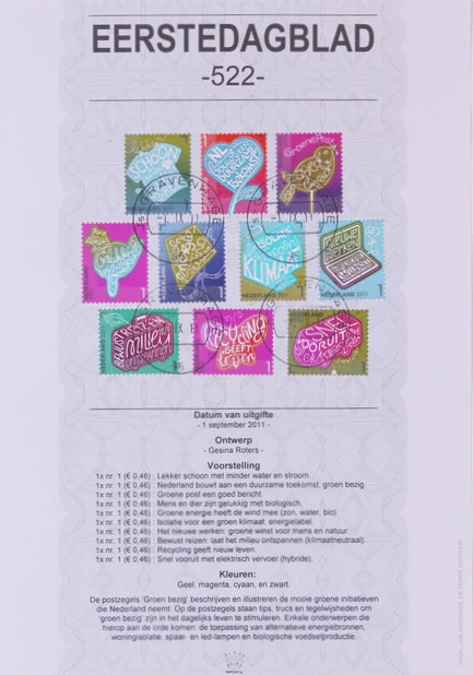 First Day Sheet number 522