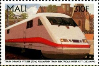year=1996, stamp of Mali with ICE train