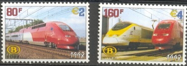 Belgian Railway Stamps 1998