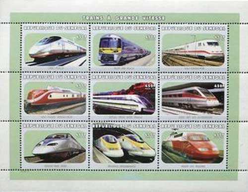 year=1999, Senegal Stamp sheet with Thalys