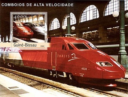 Guinea-Bissau Stamp block with Thalys