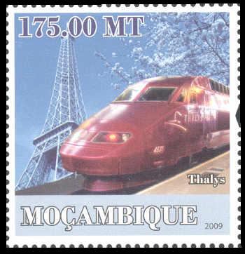 year=2009, Mozambique Stamp with Thalys