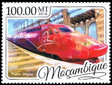 year=2016, Mozambique Stamp with Thalys