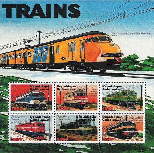 Gabon Stamp 2000 Plan V train