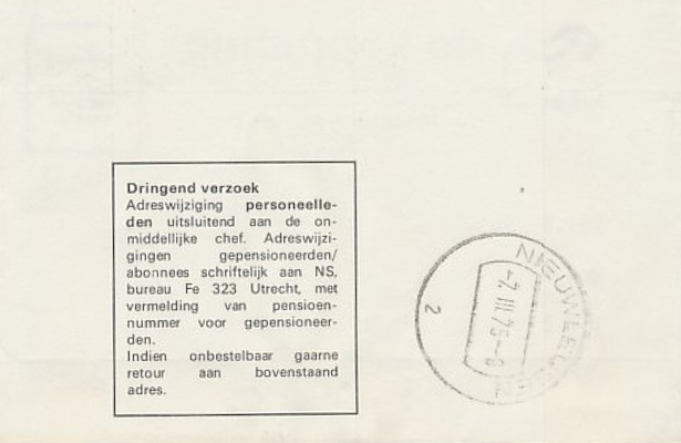 railway related envelope