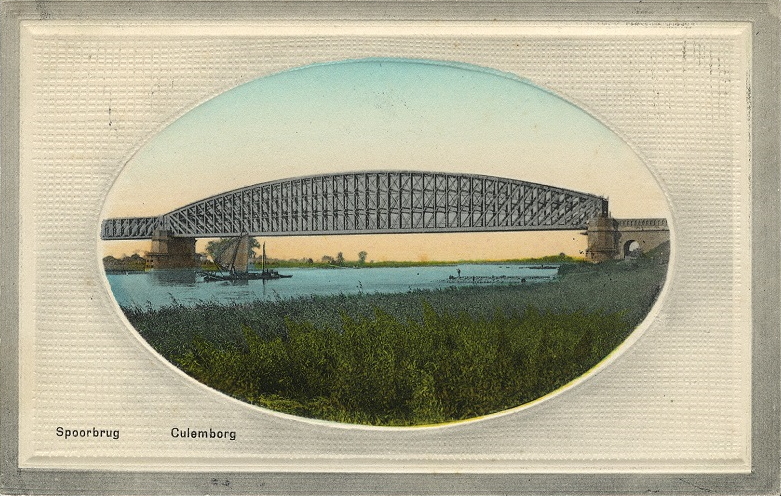 picture postcard Culemborg railway bridge picture postcard Culemborg railway bridge