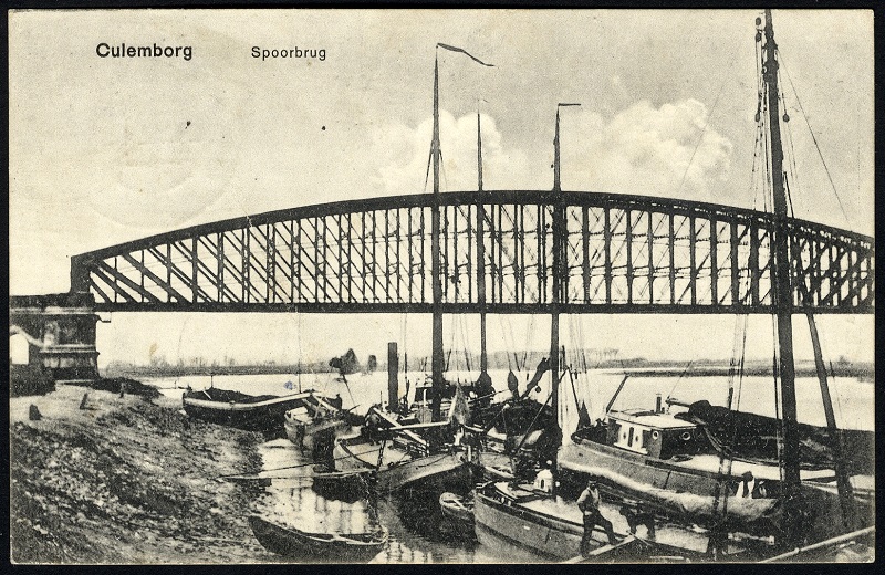 picture postcard Culemborg railway bridge picture postcard Culemborg railway bridge