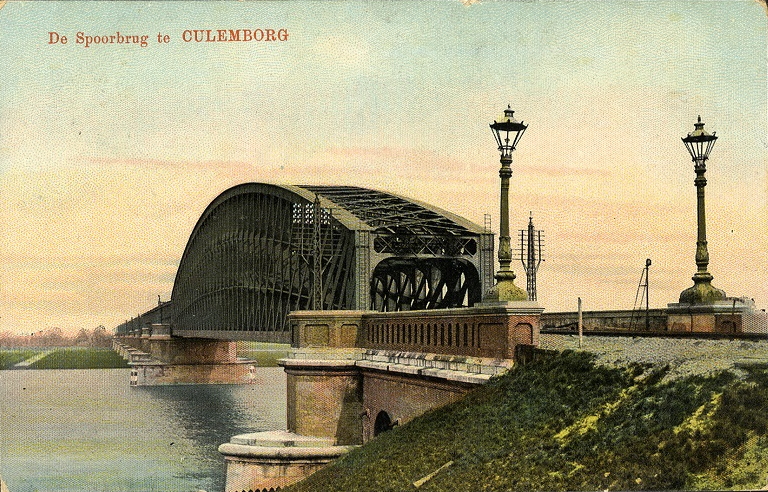 picture postcard Culemborg railway bridge picture postcard Culemborg railway bridge