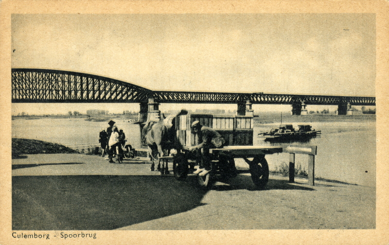 picture postcard Culemborg railway bridge picture postcard Culemborg railway bridge