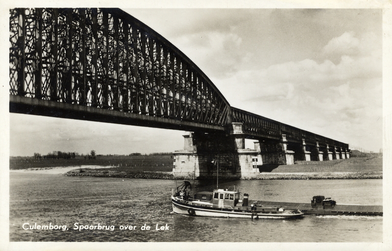 picture postcard Culemborg railway bridge picture postcard Culemborg railway bridge