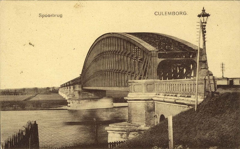 picture postcard Culemborg railway bridge picture postcard Culemborg railway bridge
