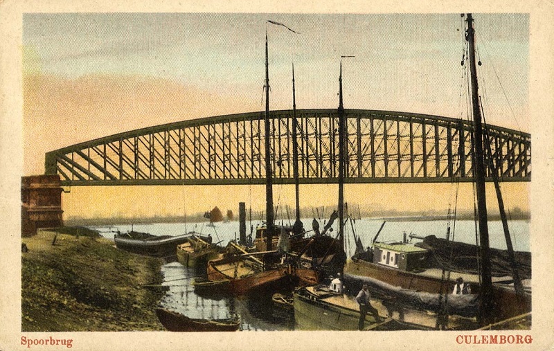 picture postcard Culemborg railway bridge picture postcard Culemborg railway bridge
