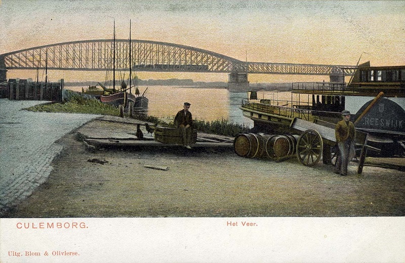 picture postcard Culemborg railway bridge picture postcard Culemborg railway bridge