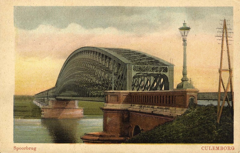 picture postcard Culemborg railway bridge picture postcard Culemborg railway bridge