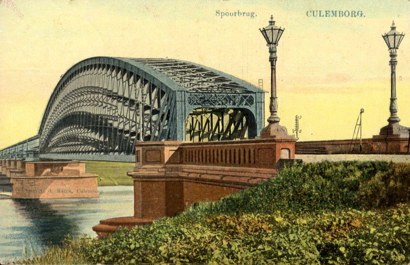 picture postcard Culemborg railway bridge picture postcard Culemborg railway bridge