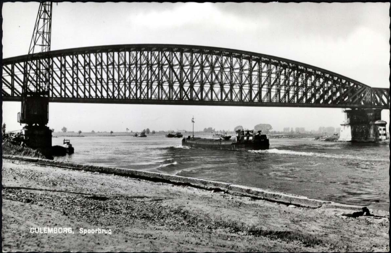 picture postcard Culemborg railway bridge picture postcard Culemborg railway bridge