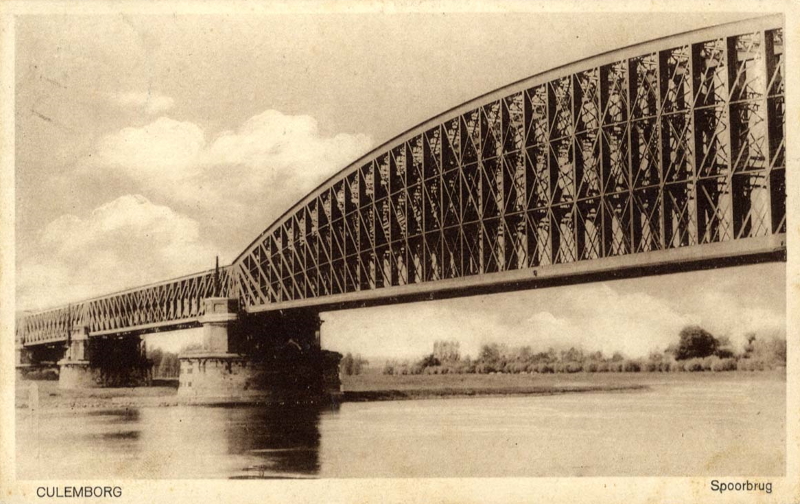 picture postcard Culemborg railway bridge picture postcard Culemborg railway bridge