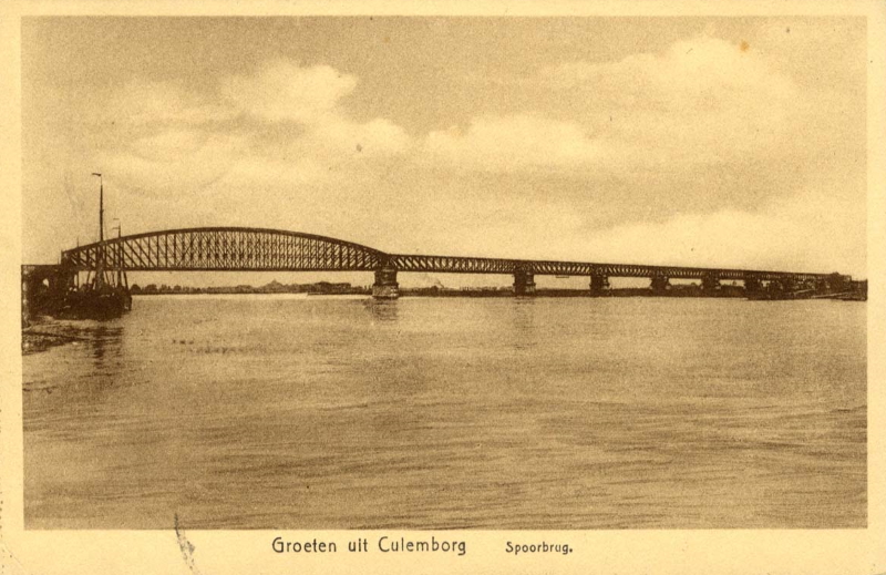 picture postcard Culemborg railway bridge picture postcard Culemborg railway bridge