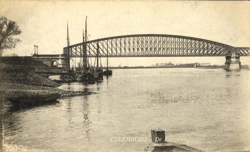picture postcard Culemborg railway bridge picture postcard Culemborg railway bridge