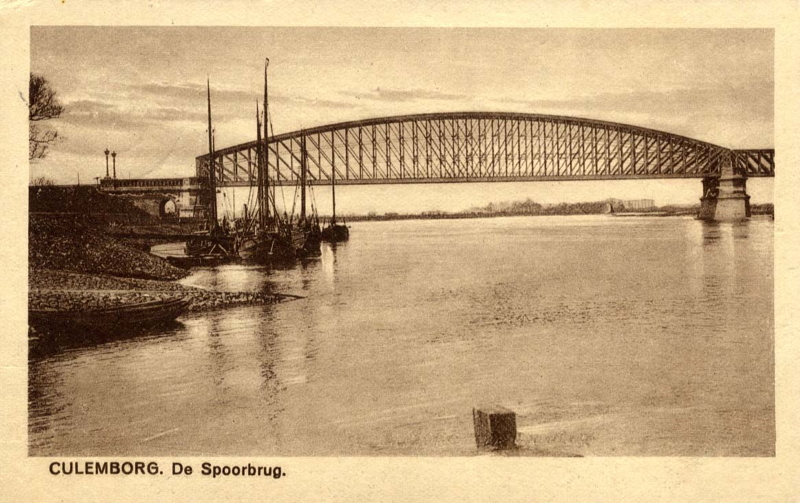 picture postcard Culemborg railway bridge picture postcard Culemborg railway bridge
