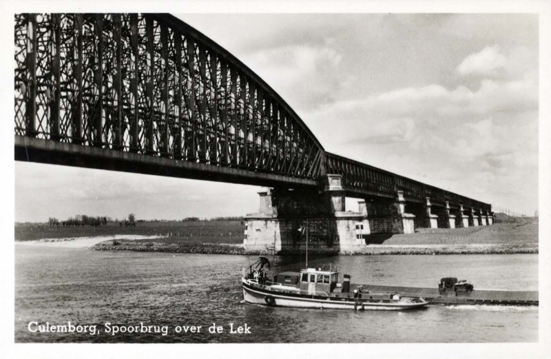 picture postcard Culemborg railway bridge picture postcard Culemborg railway bridge