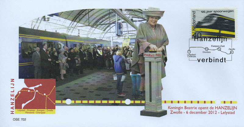 FDC: opening of the Hanzelijn 2012 FDC: opening of the Hanzelijn 2012