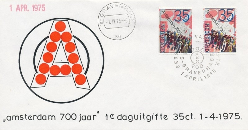 FDC: 700 years Amsterdam