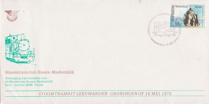 envelope: steam train ride 1976