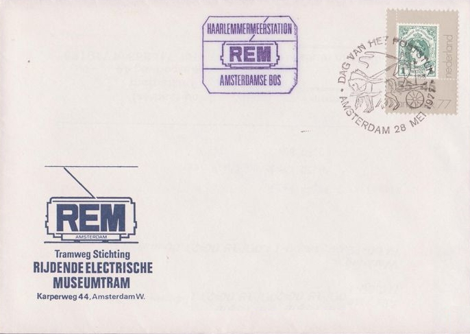 envelope: steam train ride 1976