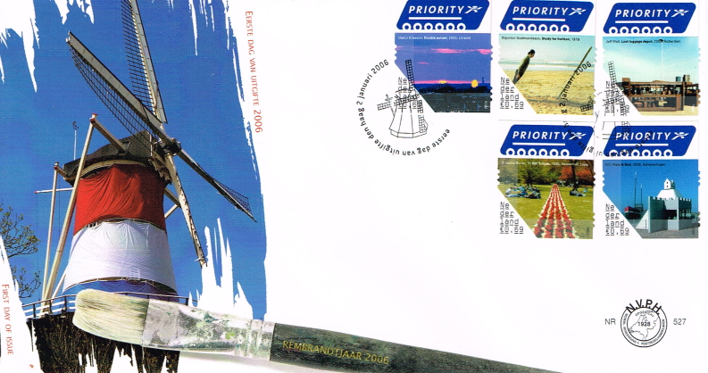FDC: 5 outside The Netherlands, 2006