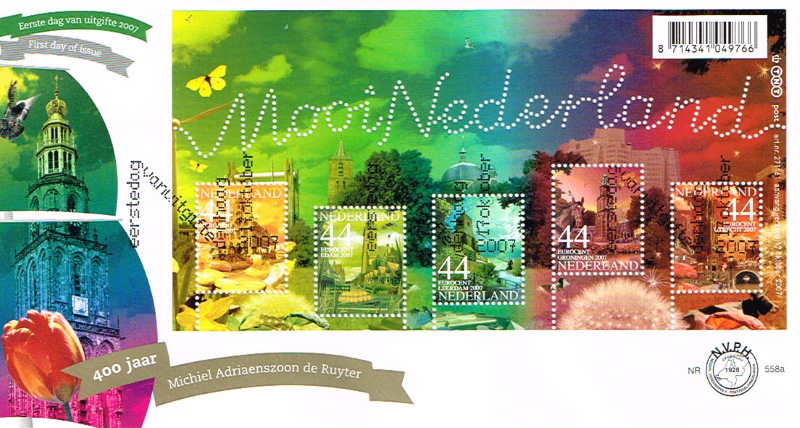 FDC: Beautiful Netherlands, 2007