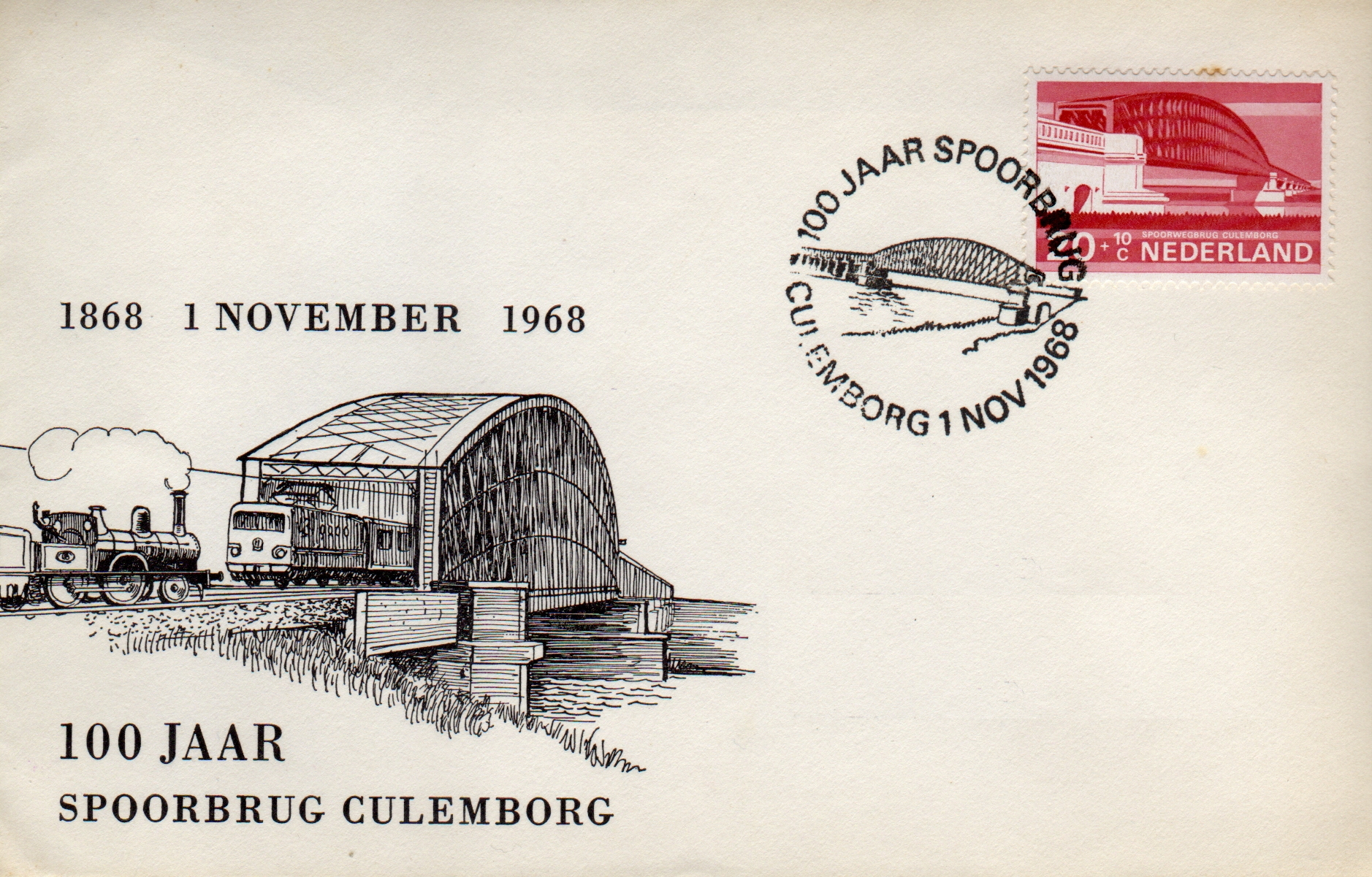 FDC: 1968-Culemborg