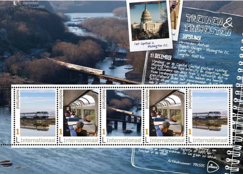 2019 Dutch stamp sheet Superliner
