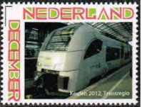 personalised stamp of The Netherlands with trains, trams, stations etc