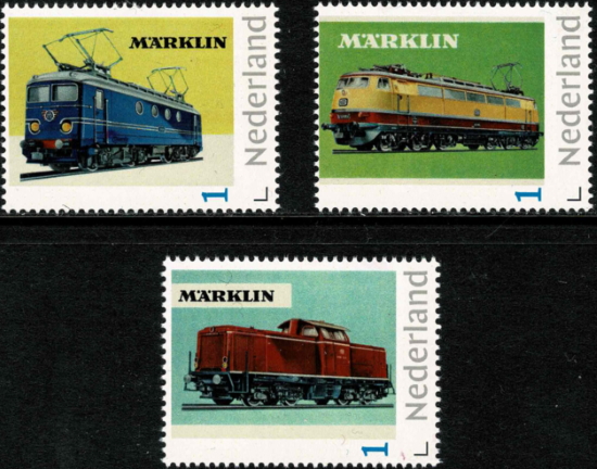 2021, Dutch personalized stamps with Märklin picture postcards