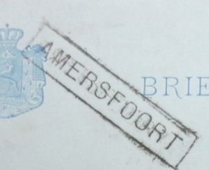 Dutch railway stop postmark