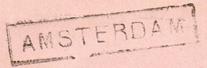Dutch railway stop postmark