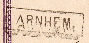 Dutch railway stop postmark