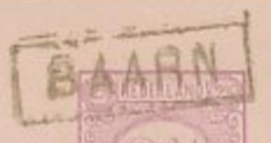 Dutch railway stop postmark