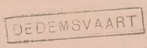 Dutch railway stop postmark