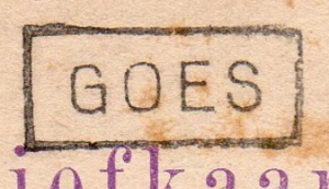 Dutch railway stop postmark
