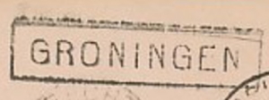 Dutch railway stop postmark