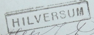 Dutch railway stop postmark