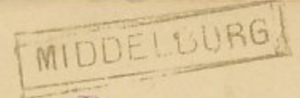 Dutch railway stop postmark