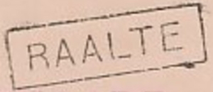 Dutch railway stop postmark