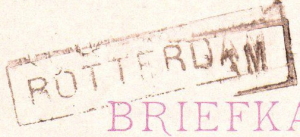 Dutch railway stop postmark
