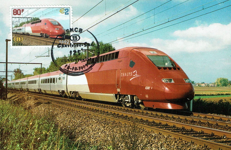 1999, maximum card from Belgium with Dutch Thalys 1999, maximum card from Belgium with Dutch Thalys